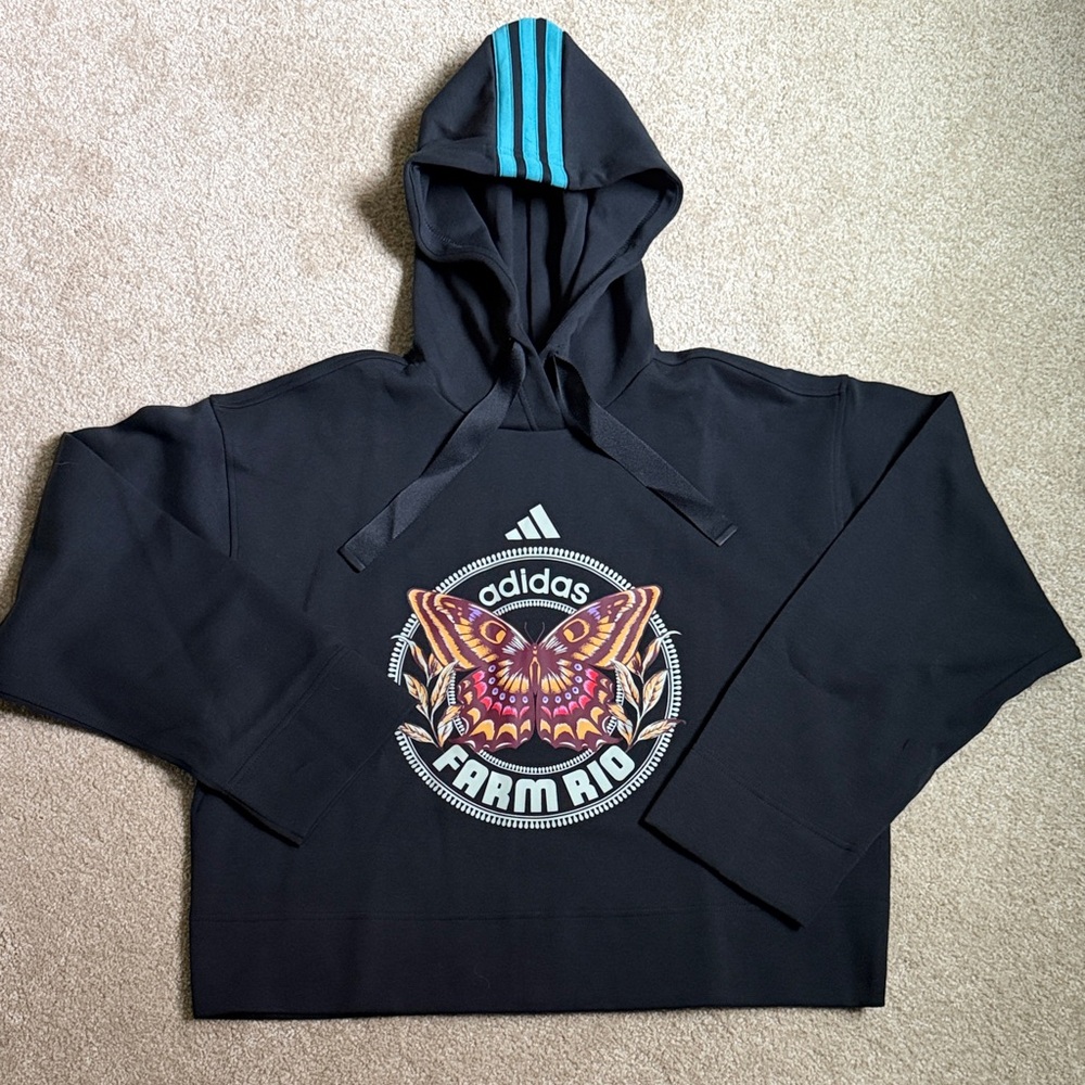 NWT Adidas x Farm Rio hooded Sweatshirt